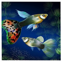 Marine Fishes Wooden Puzzle Square