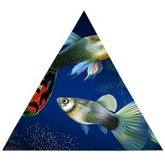 Marine Fishes Wooden Puzzle Triangle by Ket1n9