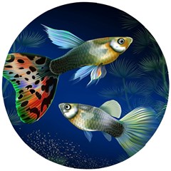 Marine Fishes Wooden Puzzle Round by Ket1n9