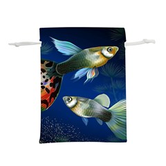 Marine Fishes Lightweight Drawstring Pouch (l) by Ket1n9