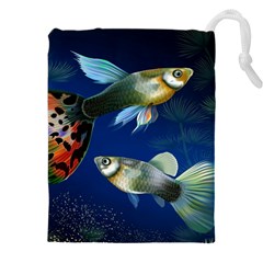 Marine Fishes Drawstring Pouch (4xl) by Ket1n9