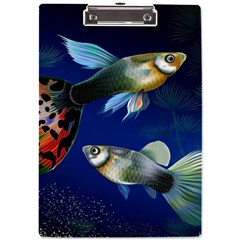 Marine Fishes A4 Acrylic Clipboard by Ket1n9