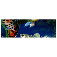 Marine Fishes Banner And Sign 12  X 4  by Ket1n9