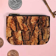 Bark Texture Wood Large Rough Red Wood Outside California Mini Coin Purse by Ket1n9