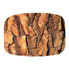 Bark Texture Wood Large Rough Red Wood Outside California Mini Square Pill Box by Ket1n9