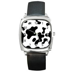 Cow Pattern Square Metal Watch by Ket1n9