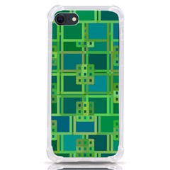 Green Abstract Geometric Iphone Se by Ket1n9