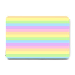 Cute Pastel Rainbow Stripes Small Doormat by Ket1n9