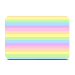 Cute Pastel Rainbow Stripes Plate Mats by Ket1n9