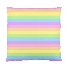 Cute Pastel Rainbow Stripes Standard Cushion Case (one Side) by Ket1n9