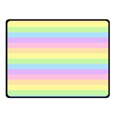 Cute Pastel Rainbow Stripes Fleece Blanket (small) by Ket1n9