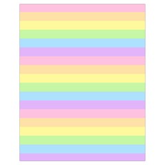 Cute Pastel Rainbow Stripes Drawstring Bag (small) by Ket1n9