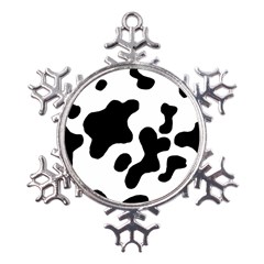 Cow Pattern Metal Large Snowflake Ornament by Ket1n9