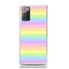 Cute Pastel Rainbow Stripes Samsung Galaxy Note 20 Tpu Uv Case by Ket1n9