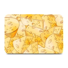 Cheese Slices Seamless Pattern Cartoon Style Plate Mats by Ket1n9