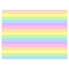 Cute Pastel Rainbow Stripes Premium Plush Fleece Blanket (extra Small) by Ket1n9