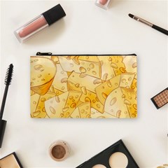 Cheese Slices Seamless Pattern Cartoon Style Cosmetic Bag (small) by Ket1n9