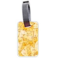 Cheese Slices Seamless Pattern Cartoon Style Luggage Tag (two Sides) by Ket1n9