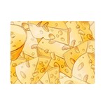 Cheese Slices Seamless Pattern Cartoon Style Premium Plush Fleece Blanket (Mini) 35 x27  Blanket Front