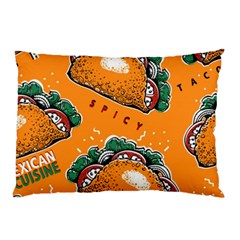 Seamless Pattern With Taco Pillow Case (two Sides) by Ket1n9