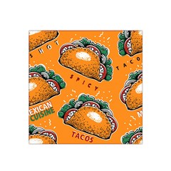 Seamless Pattern With Taco Satin Bandana Scarf 22  X 22  by Ket1n9