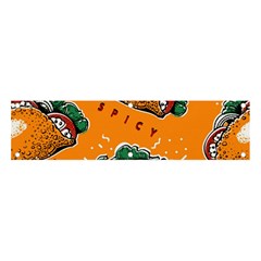 Seamless Pattern With Taco Banner And Sign 4  X 1  by Ket1n9