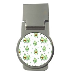 Cute Seamless Pattern With Avocado Lovers Money Clips (round)  by Ket1n9