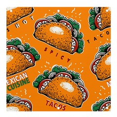 Seamless Pattern With Taco Banner And Sign 4  X 4  by Ket1n9