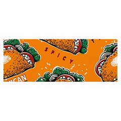 Seamless Pattern With Taco Banner And Sign 8  X 3  by Ket1n9