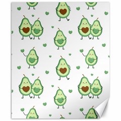 Cute Seamless Pattern With Avocado Lovers Canvas 8  X 10  by Ket1n9