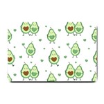 Cute Seamless Pattern With Avocado Lovers Small Doormat 24 x16  Door Mat