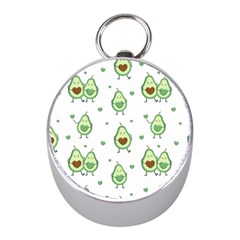 Cute Seamless Pattern With Avocado Lovers Mini Silver Compasses by Ket1n9