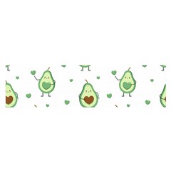 Cute Seamless Pattern With Avocado Lovers Oblong Satin Scarf (16  X 60 ) by Ket1n9