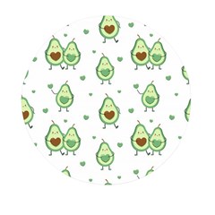 Cute Seamless Pattern With Avocado Lovers Mini Round Pill Box by Ket1n9