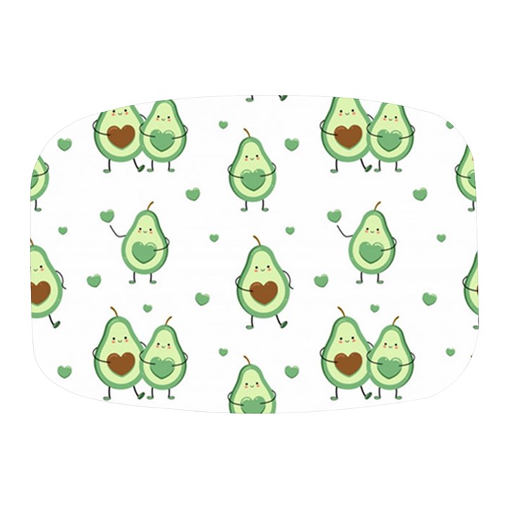 Cute Seamless Pattern With Avocado Lovers Mini Square Pill Box