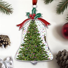 Funny Angry Metal Holly Leaf Bell Ornament by Ket1n9