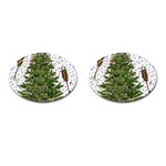 New Year S Eve New Year S Day Cufflinks (Oval) Front(Pair)