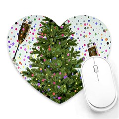 New Year S Eve New Year S Day Heart Mousepad by Ket1n9