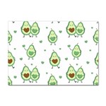 Cute Seamless Pattern With Avocado Lovers Sticker A4 (100 pack) Front