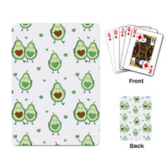 Cute Seamless Pattern With Avocado Lovers Playing Cards Single Design (rectangle) by Ket1n9