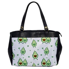 Cute Seamless Pattern With Avocado Lovers Oversize Office Handbag by Ket1n9