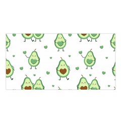 Cute Seamless Pattern With Avocado Lovers Satin Shawl 45  X 80  by Ket1n9