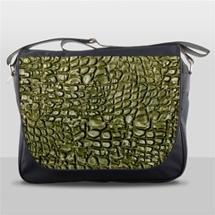 Aligator Skin Messenger Bag by Ket1n9