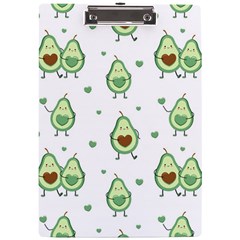 Cute Seamless Pattern With Avocado Lovers A4 Acrylic Clipboard by Ket1n9