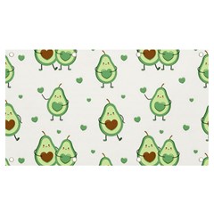 Cute Seamless Pattern With Avocado Lovers Banner And Sign 7  X 4  by Ket1n9