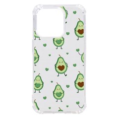 Cute Seamless Pattern With Avocado Lovers Iphone 14 Pro Tpu Uv Print Case