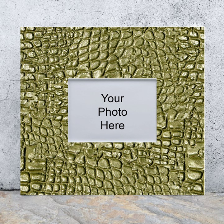 Aligator Skin White Wall Photo Frame 5  x 7 