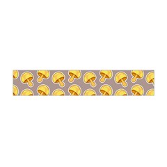 Yellow Mushroom Pattern Premium Plush Fleece Scarf (mini) by Ket1n9