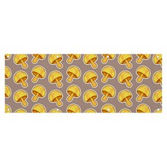 Yellow Mushroom Pattern Banner And Sign 8  X 3  by Ket1n9