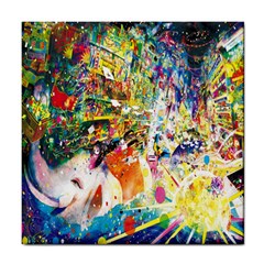 Multicolor Anime Colors Colorful Tile Coaster by Ket1n9